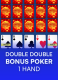 Double Double Bonus Poker 1 Hand